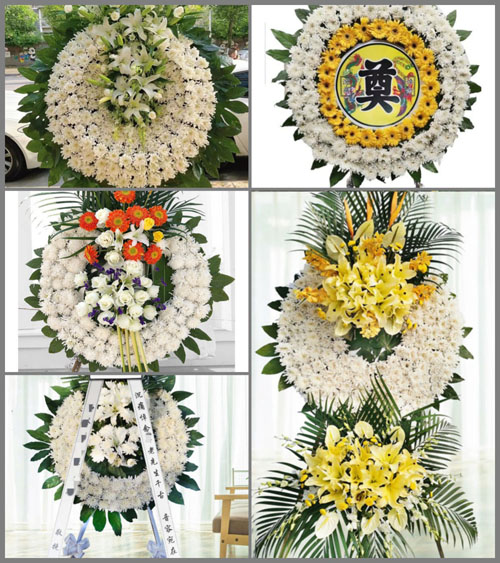 广东梅州市蕉岭县长潭镇上村村花圈速递